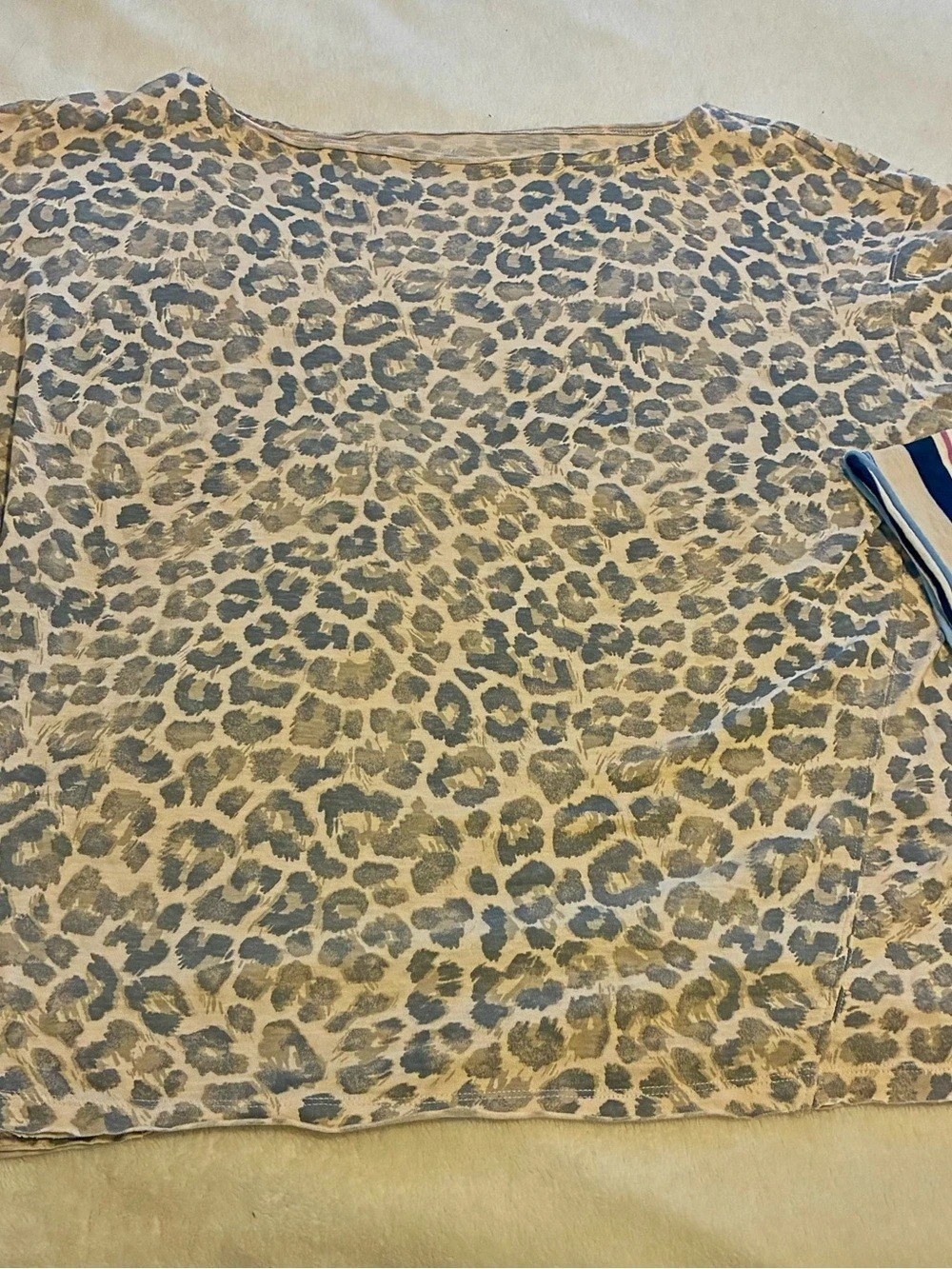 Aerie Oversized Boyfriend Tee-Leopard Print